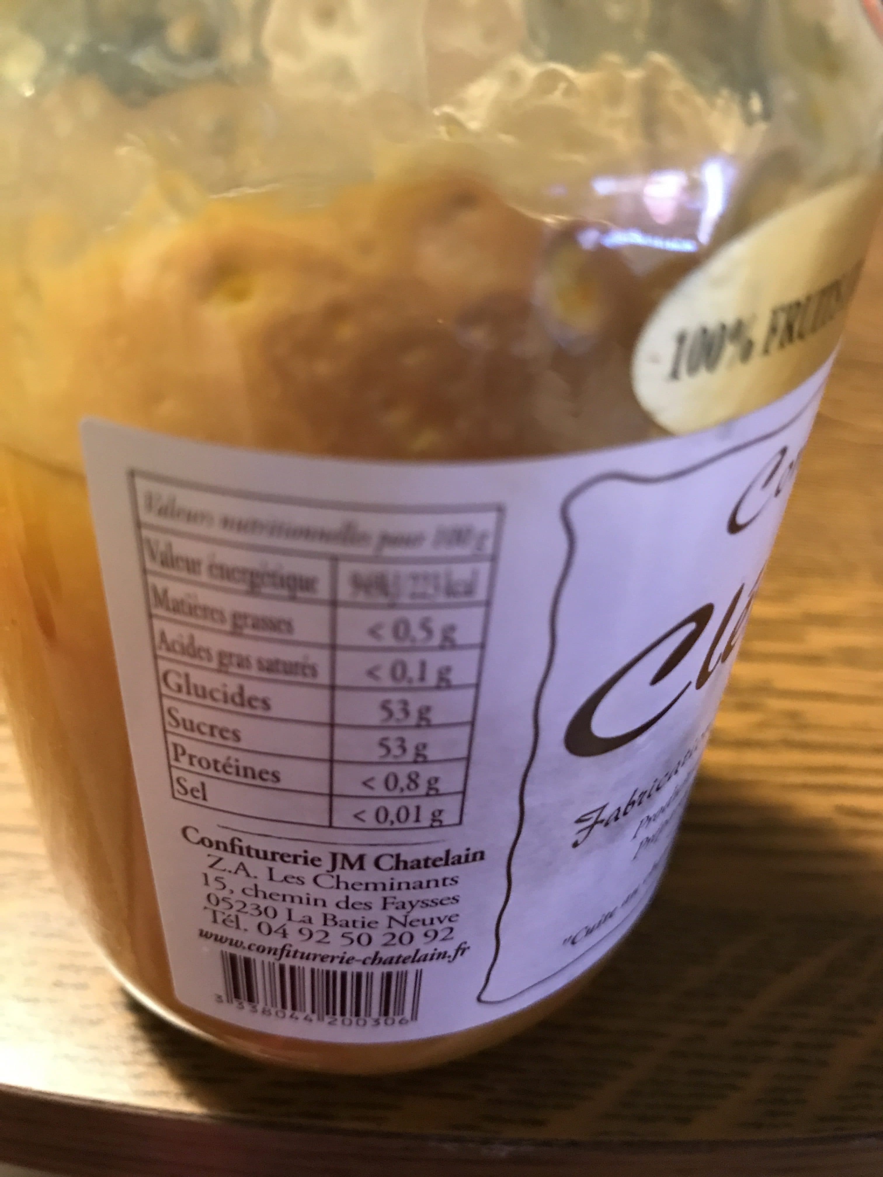 Chatelain Confiture packshot