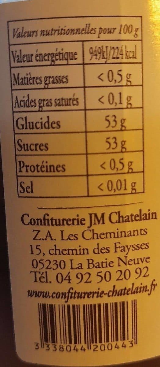 J.M. Chatelain Confiture extra reine-claude packshot