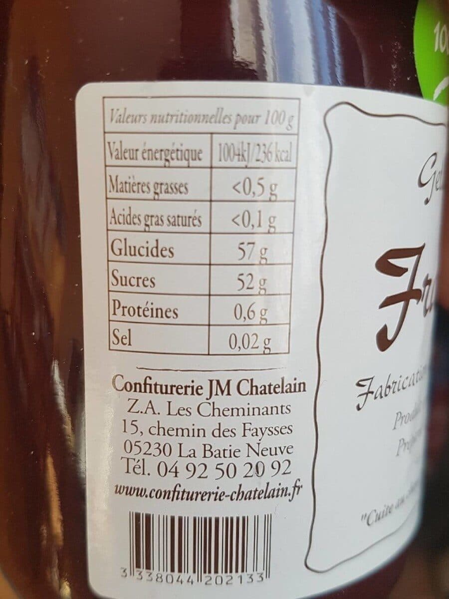 Open Food Facts Gelée de framboises packshot