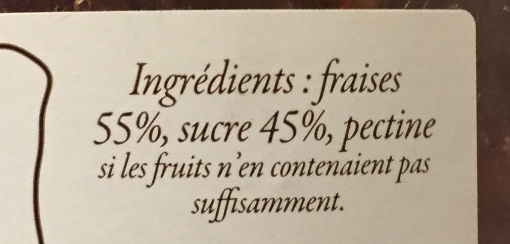 J.M. Châtelain Confiture de fraises packshot