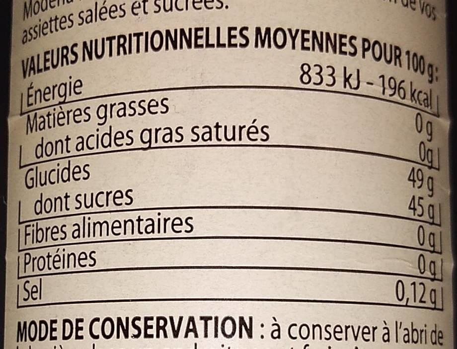 U Douceur à la base d'aceto balsamico di modena IGP packshot