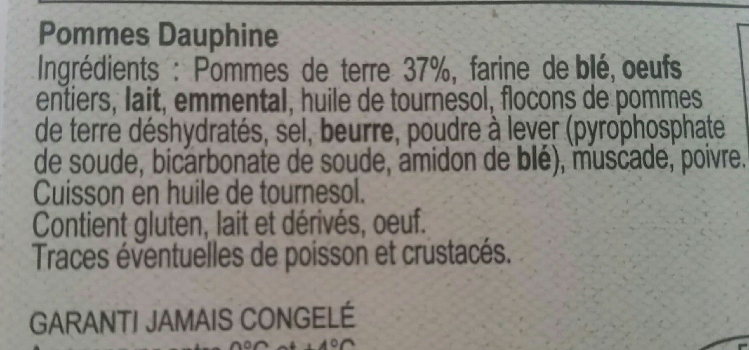 Maison Tino Pommes dauphine packshot