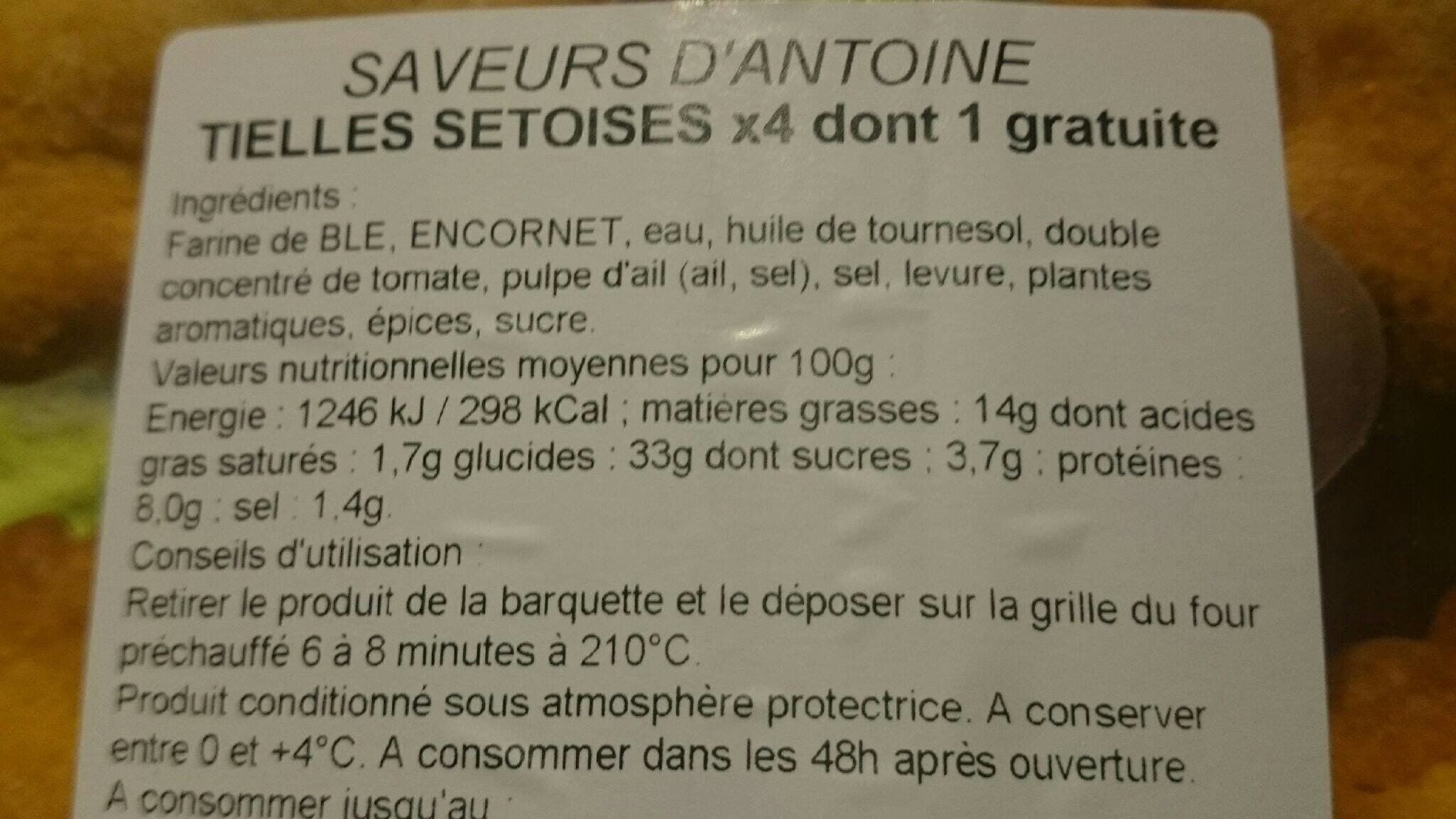 Saveurs d'Antoine Tielle Sétoise packshot