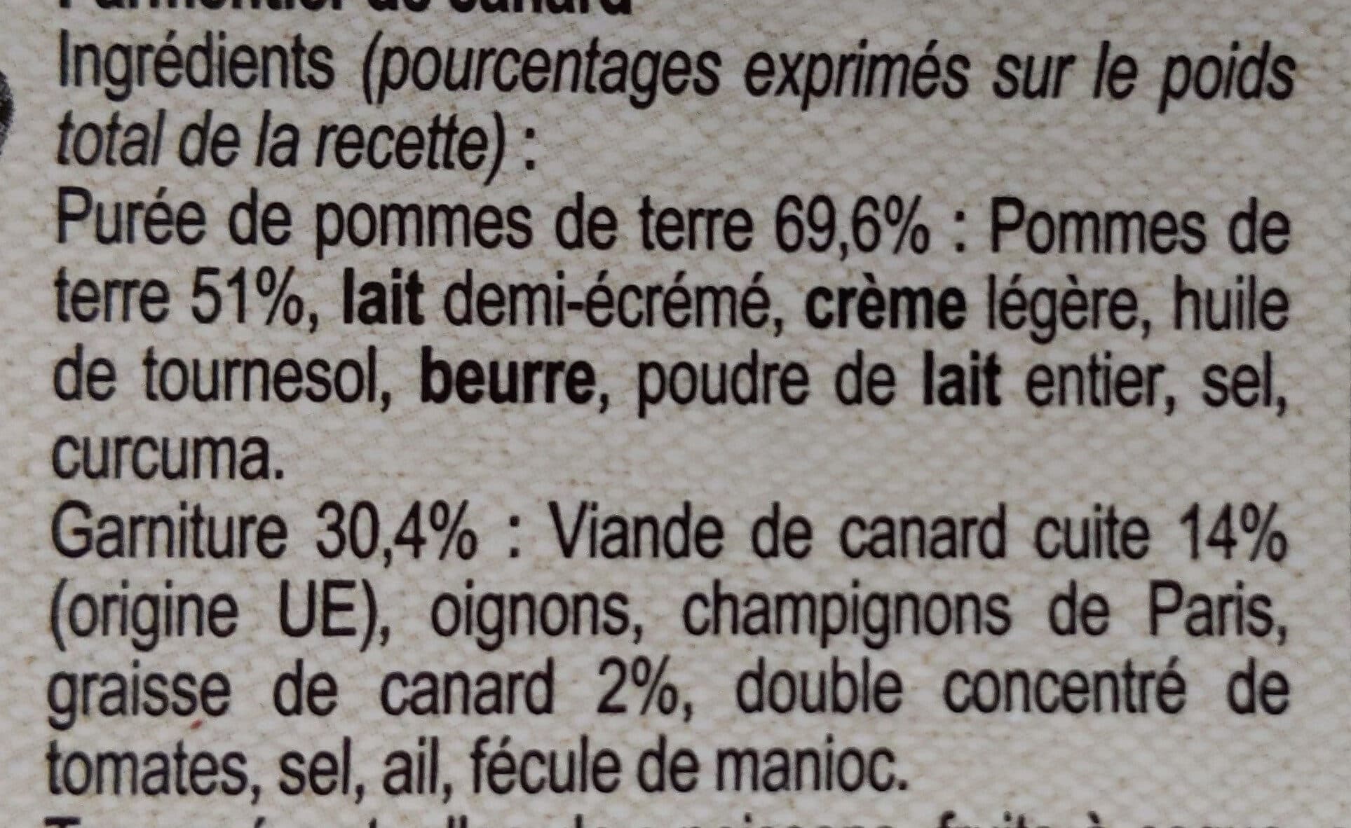 Maison Tino Parmentier de canard packshot