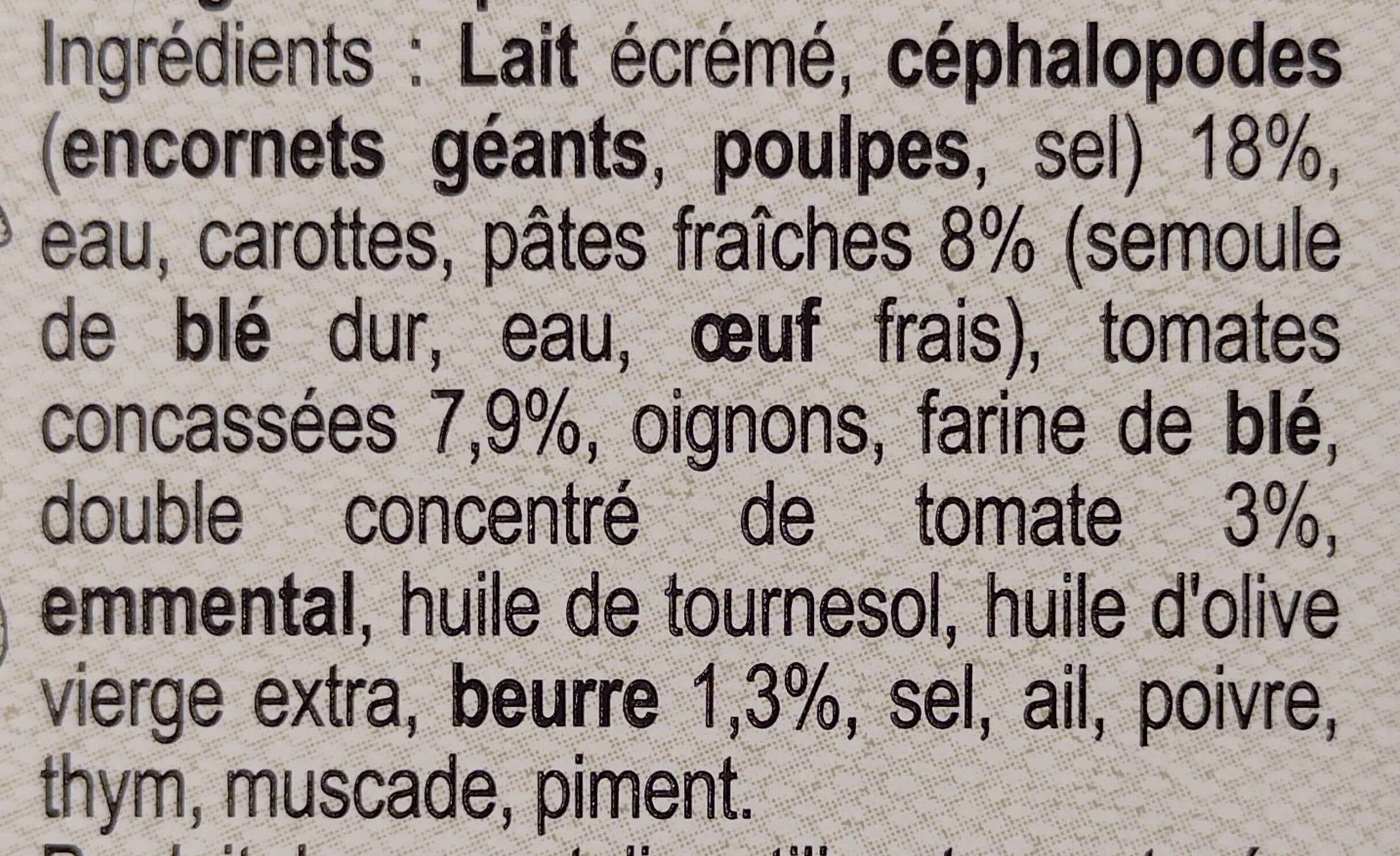 Maison Tino Lasagnes du pêcheur farce sétoise packshot