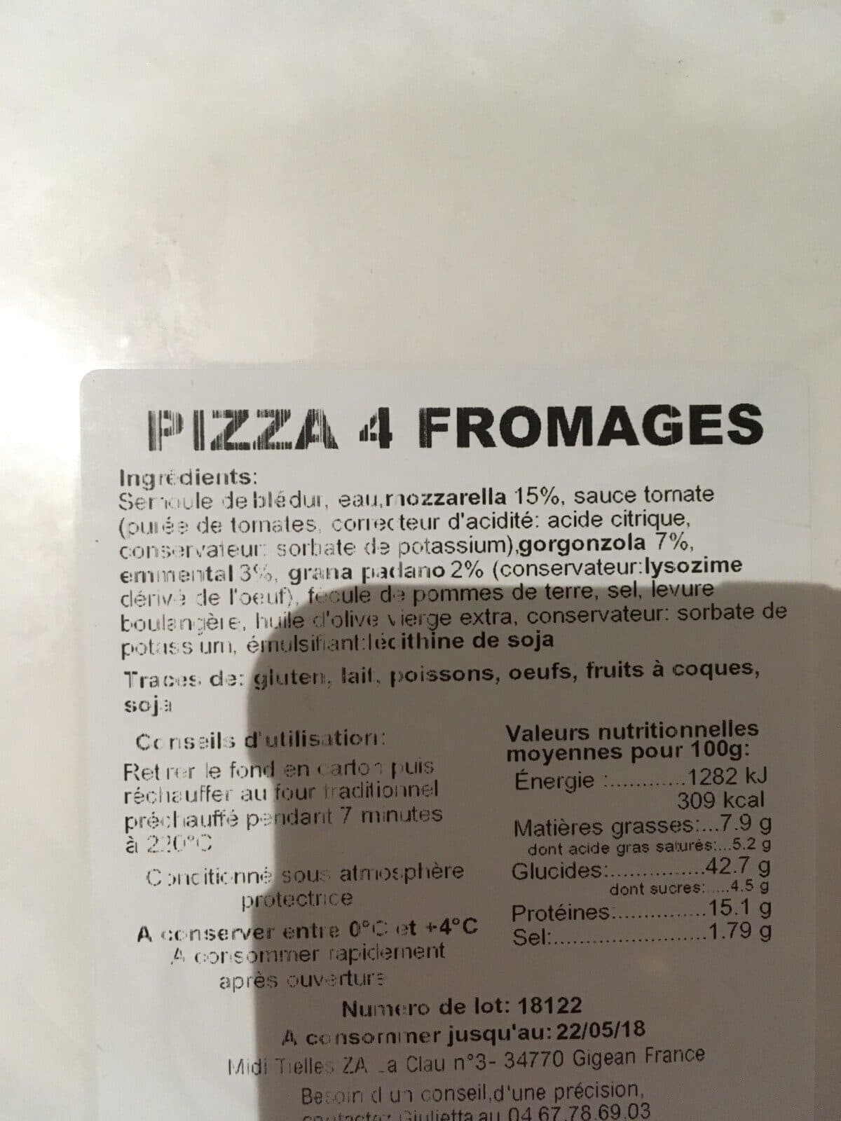 Open Food Facts Pizza packshot