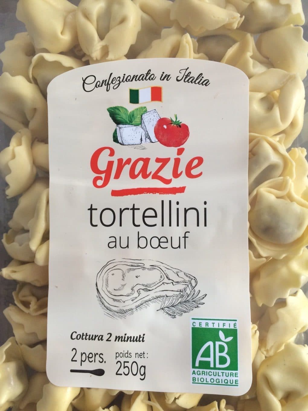 Grazie Tortellini au boeuf packshot