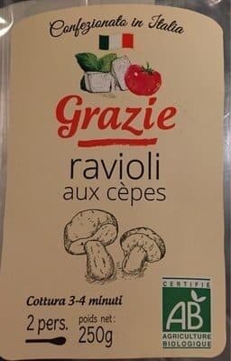 Grazie Ravioli aux cèpes packshot