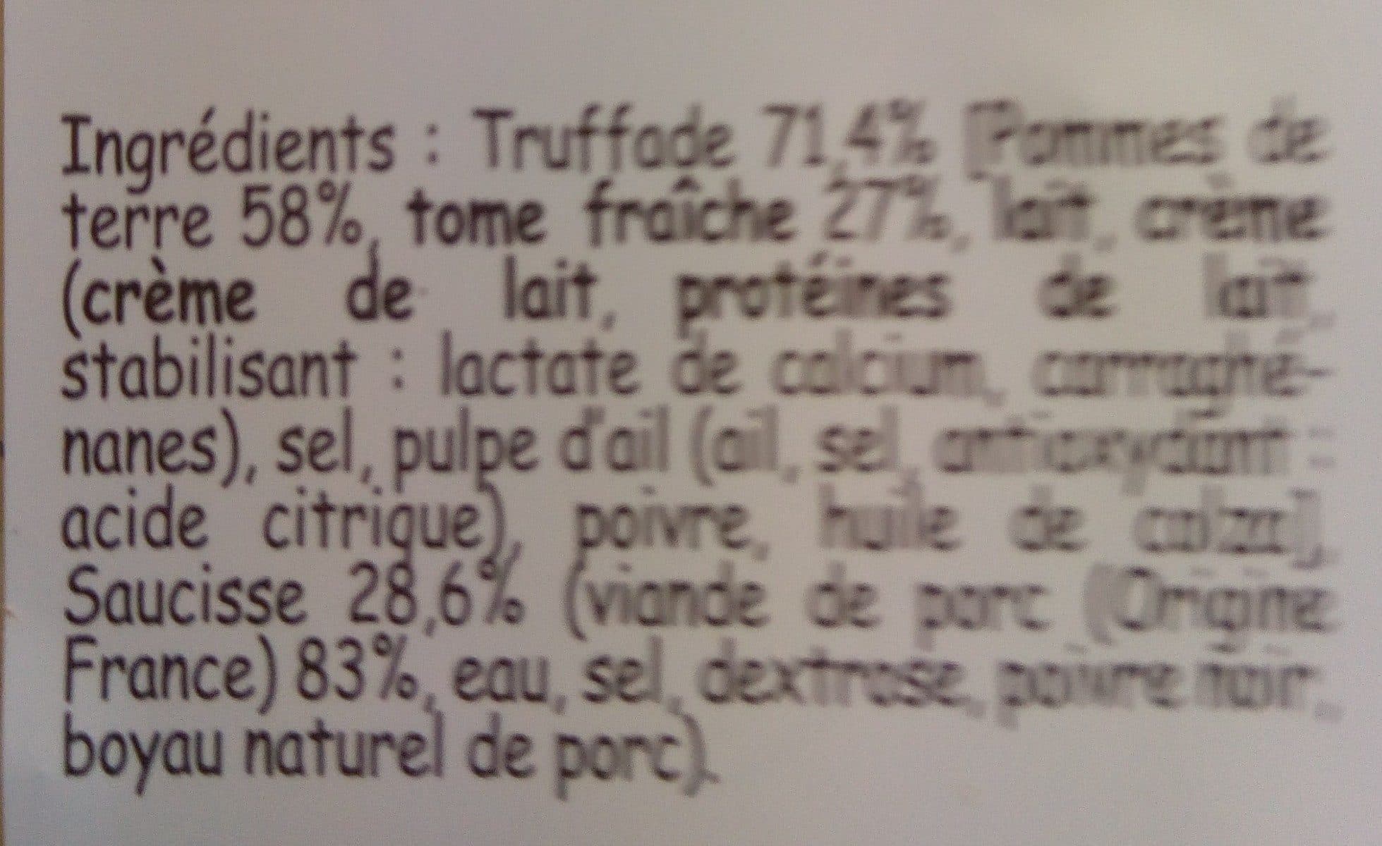 Open Food Facts truffade saucisse packshot
