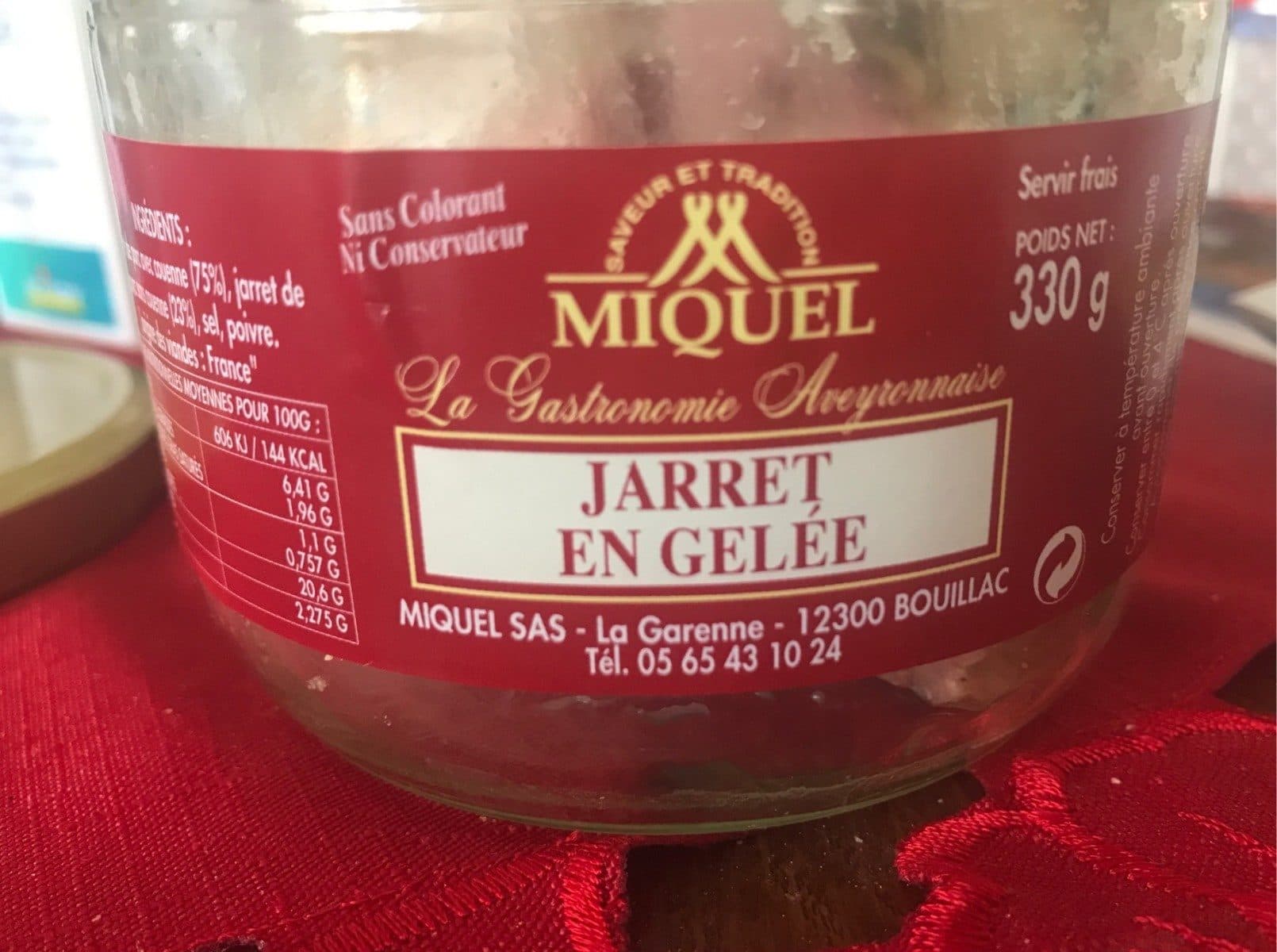 Open Food Facts Jarret en gelee packshot
