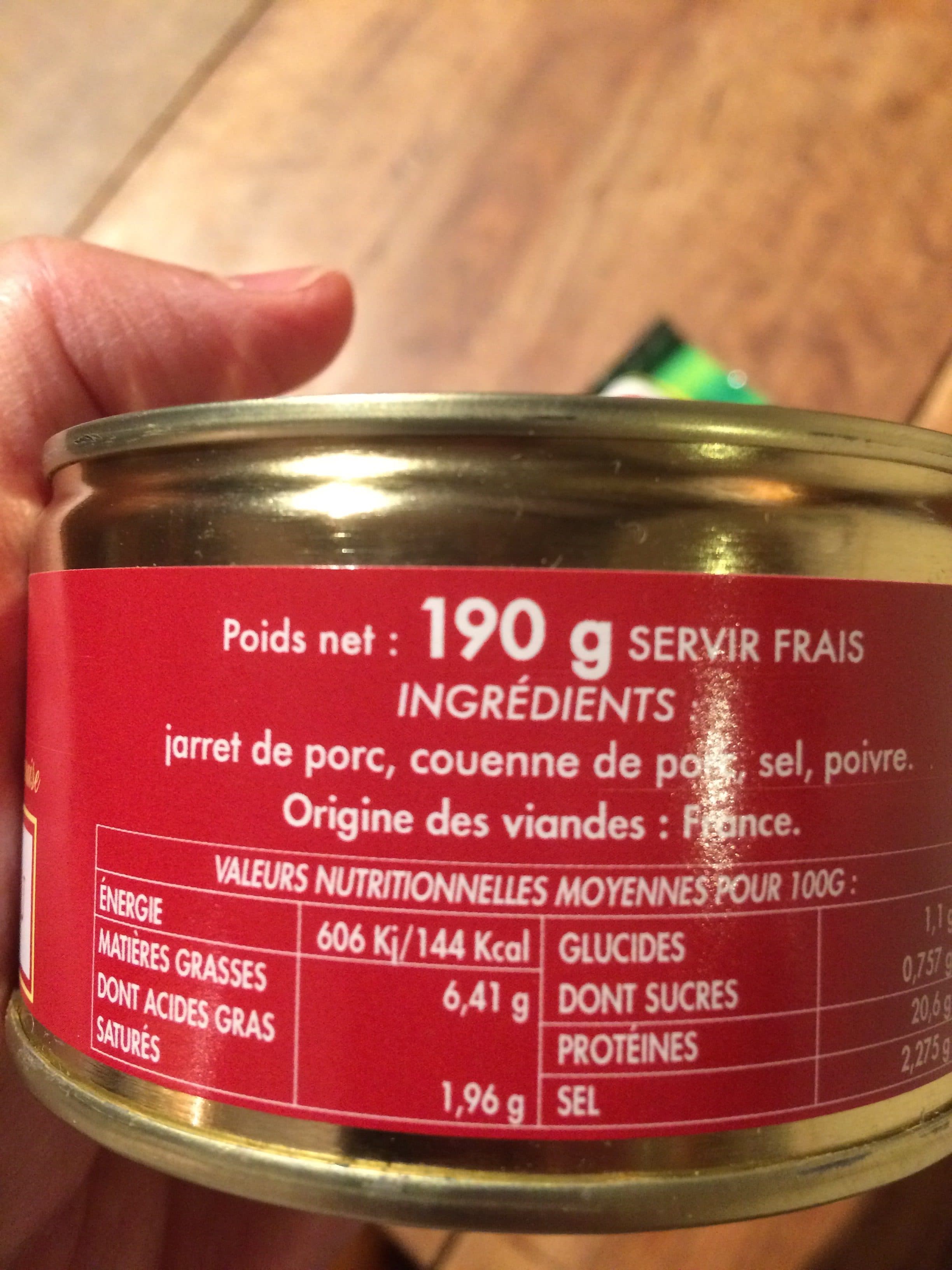 Miquel Miquel, Jambonneau packshot