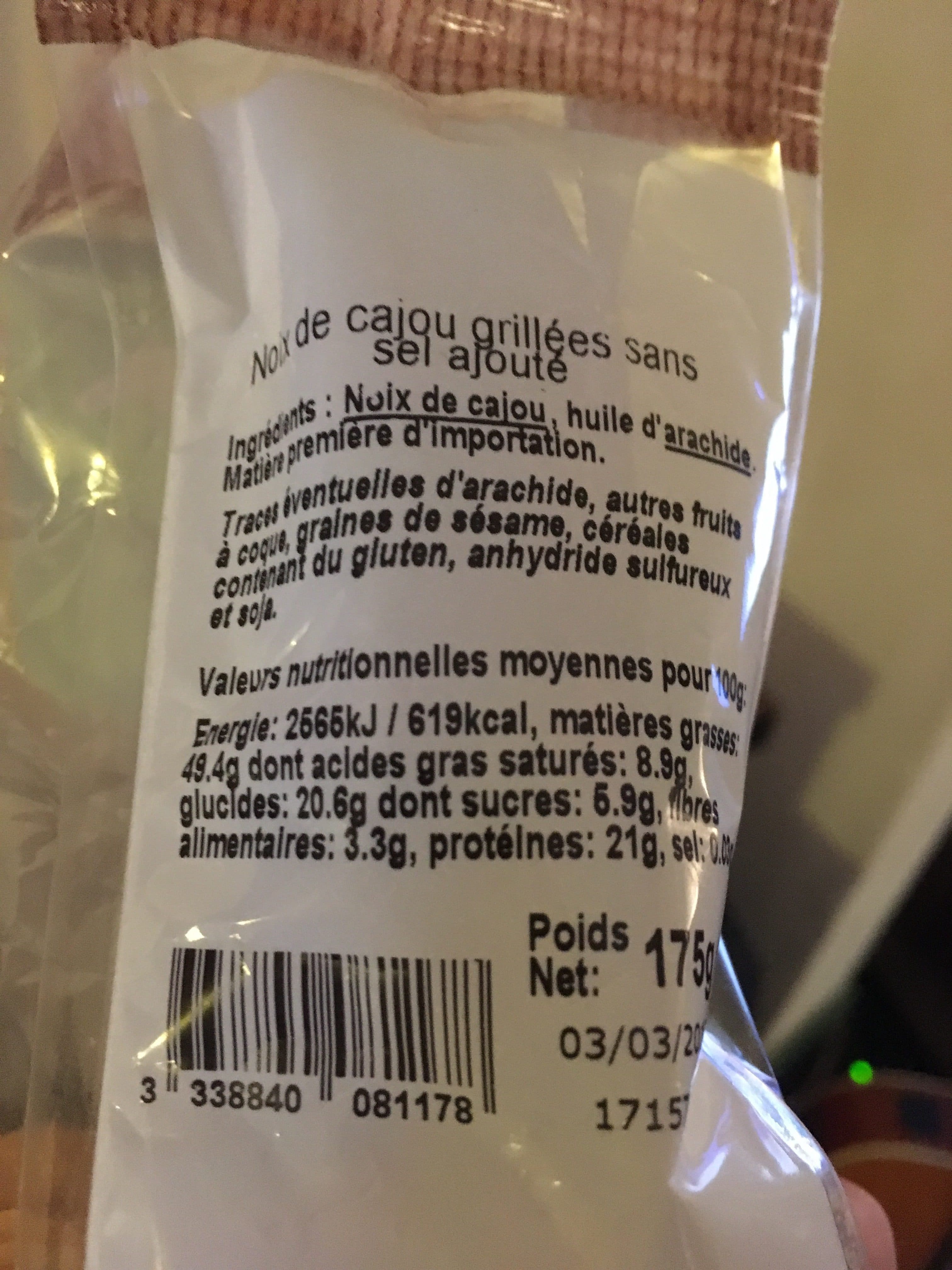 Jet Set Noix de Cajou packshot