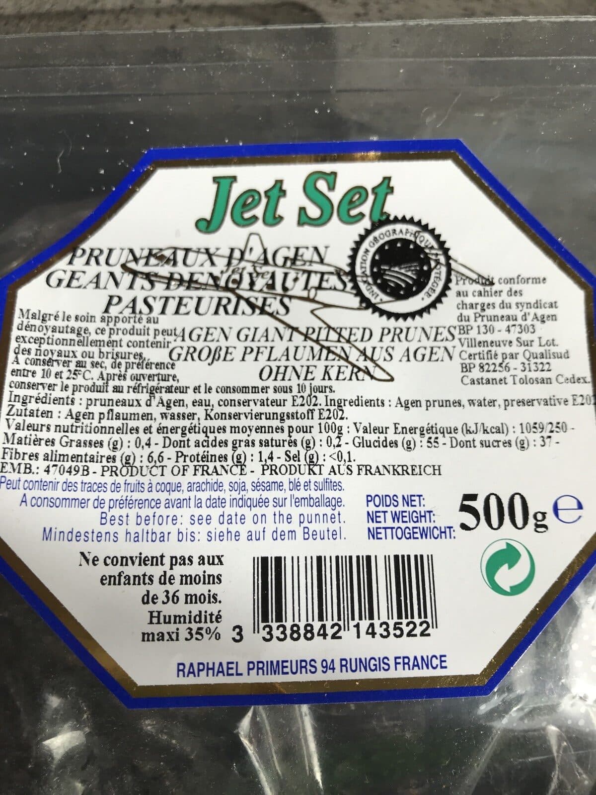 Open Food Facts Pruneaux d Agen geants denoyautés packshot