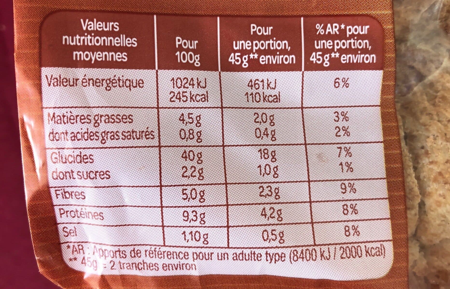 St Rolan Le Carré Pain de mie complet packshot