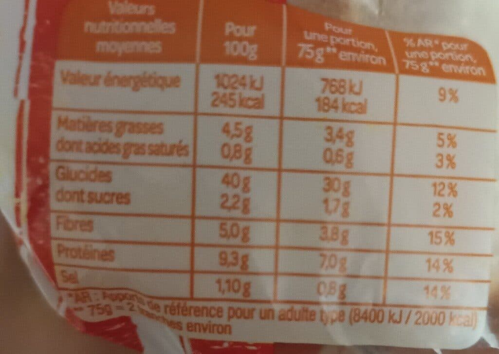 St Rolan Spécial Sandwich Complet Sans Huile De Palme packshot
