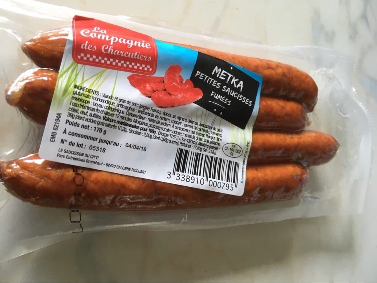 Open Food Facts Metka petites saucisses fumées packshot