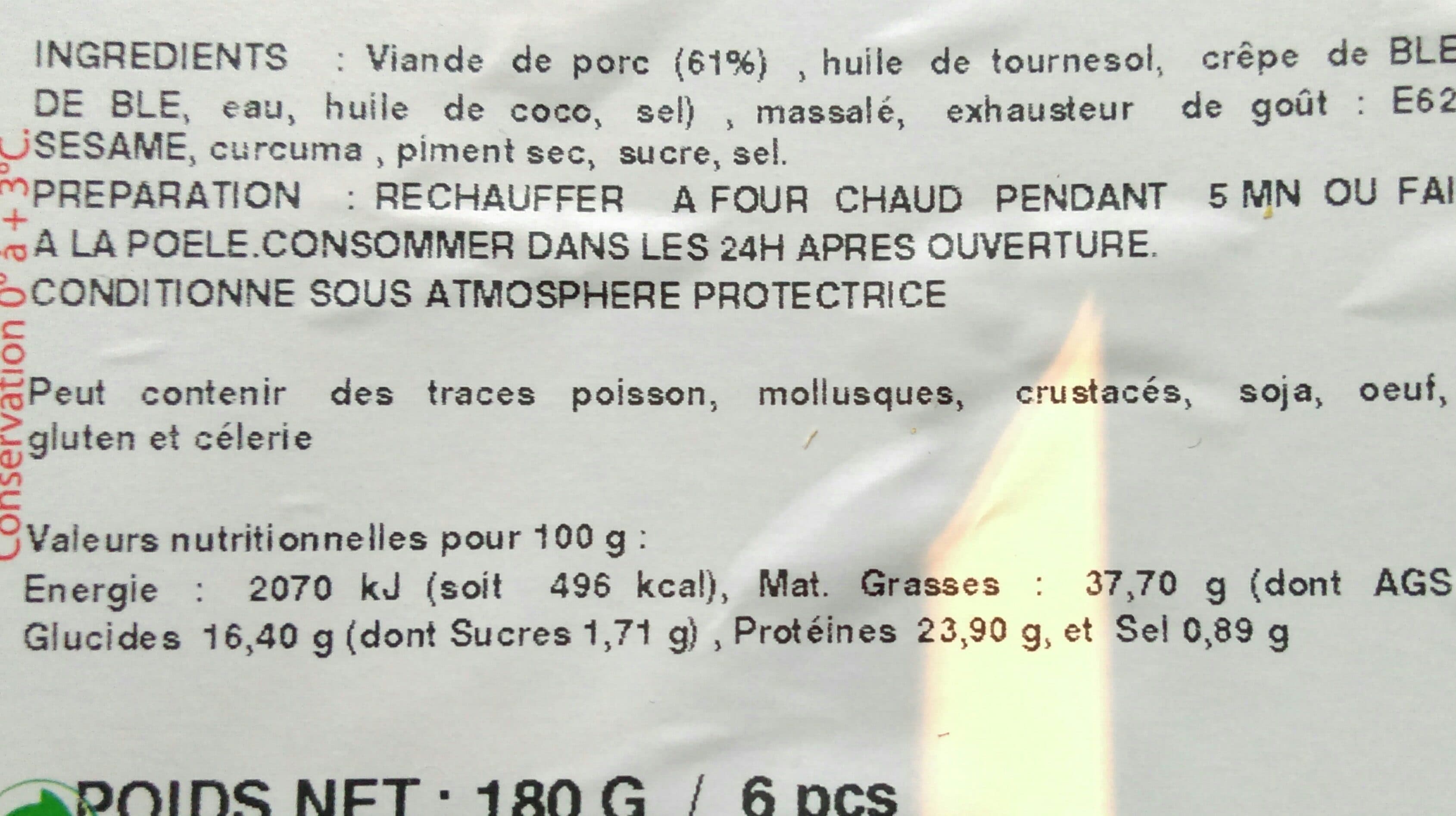 CA Sarl Samoussa réunionnais packshot