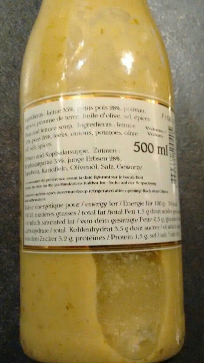 M de turenne velouté printanier aux petits pois packshot