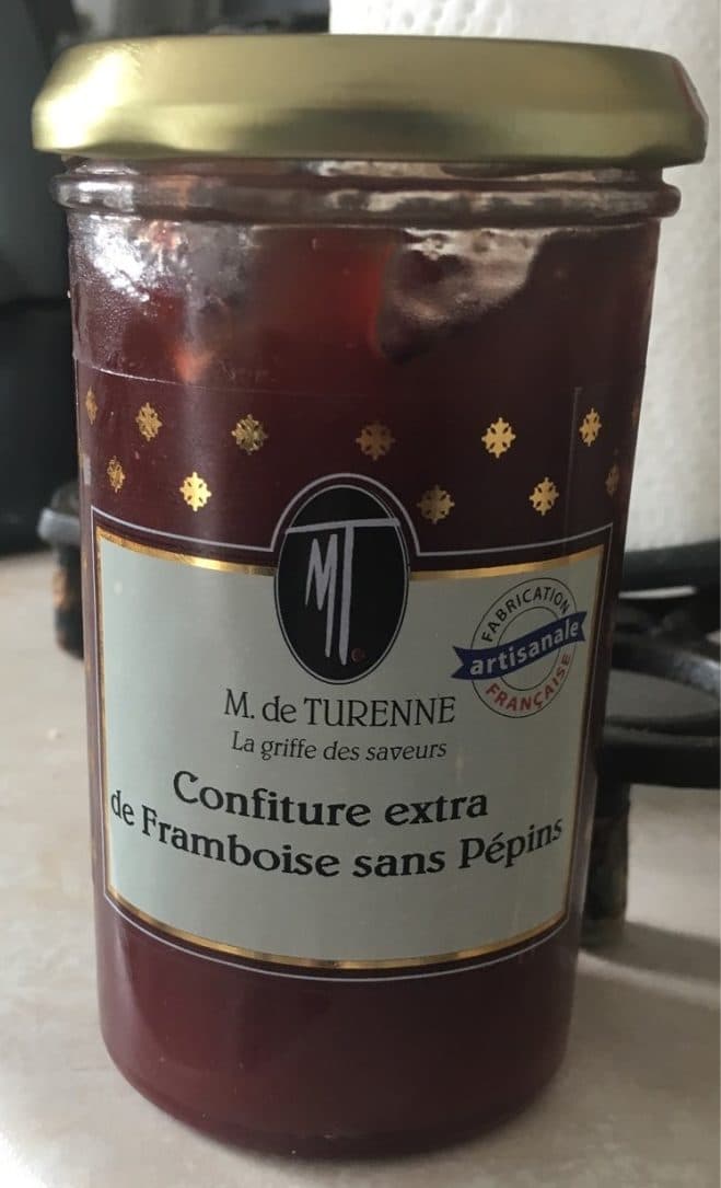 M. de Turenne Confiture extra de framboise sans pepins packshot