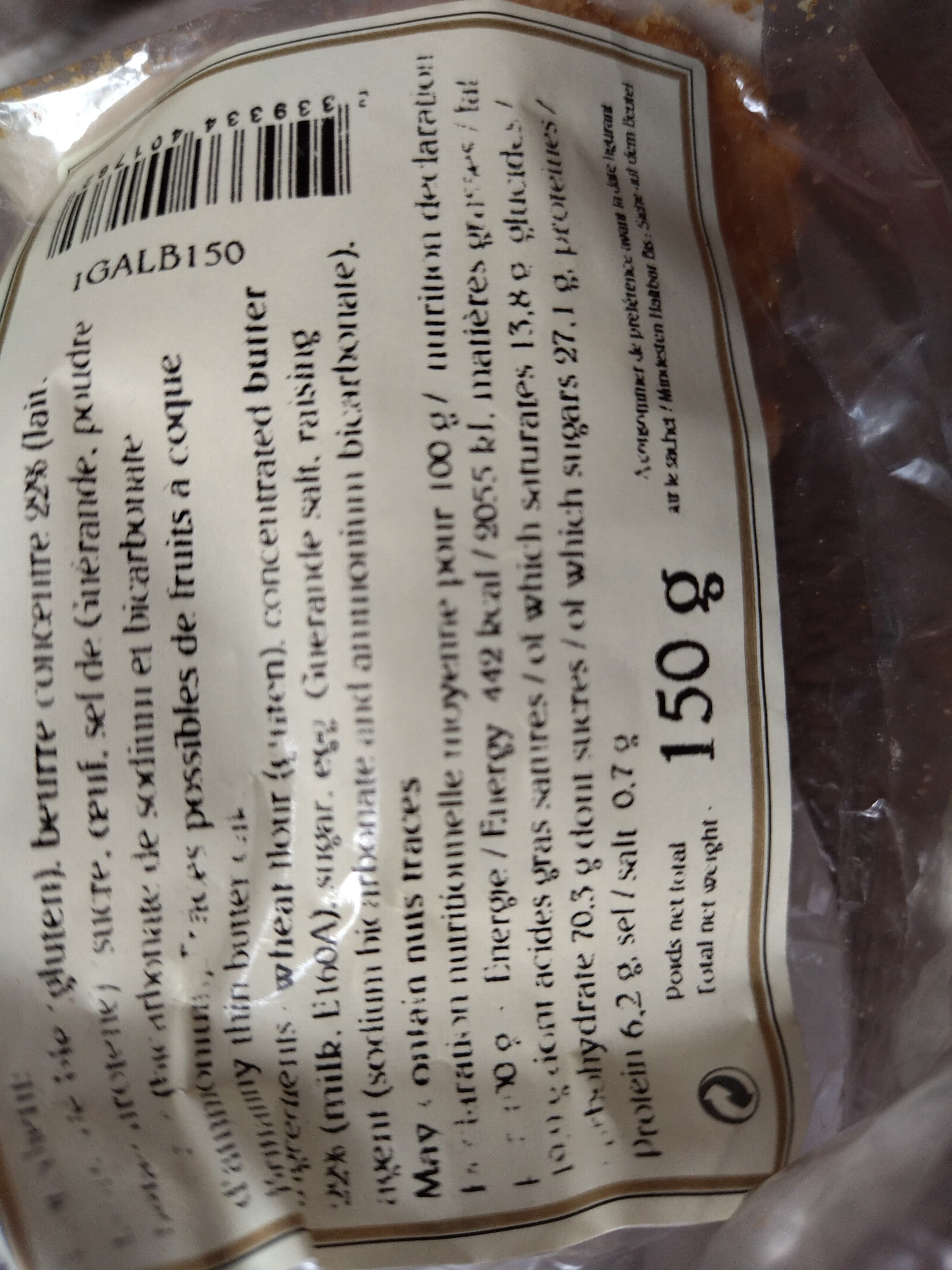 M. De TURENNE Galettes pur beurre packshot