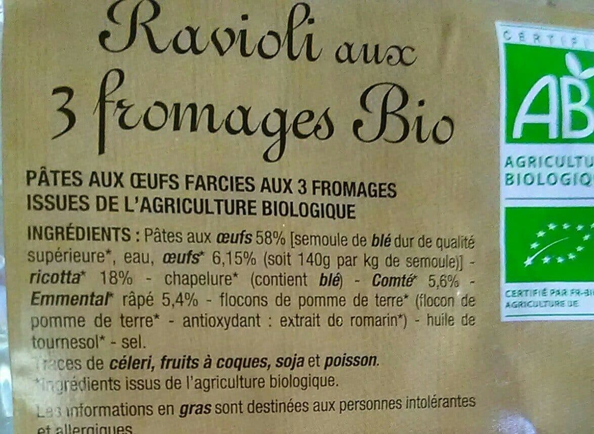Pastacorp Frais Ravioli aux 3 fromages packshot