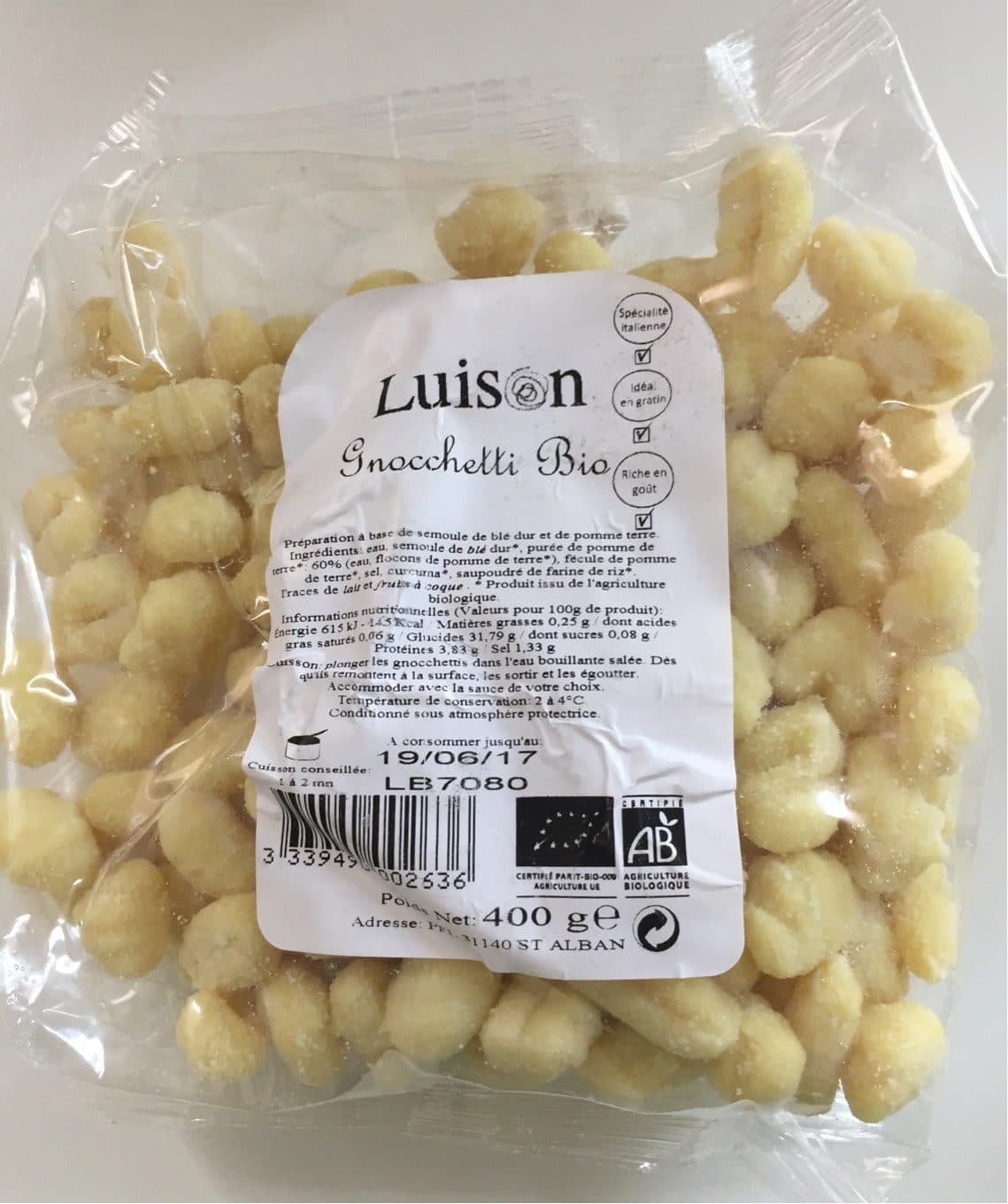 Luison Gnocchetti packshot