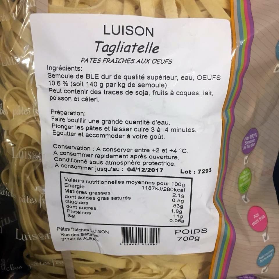 Luison Tagliatelle packshot