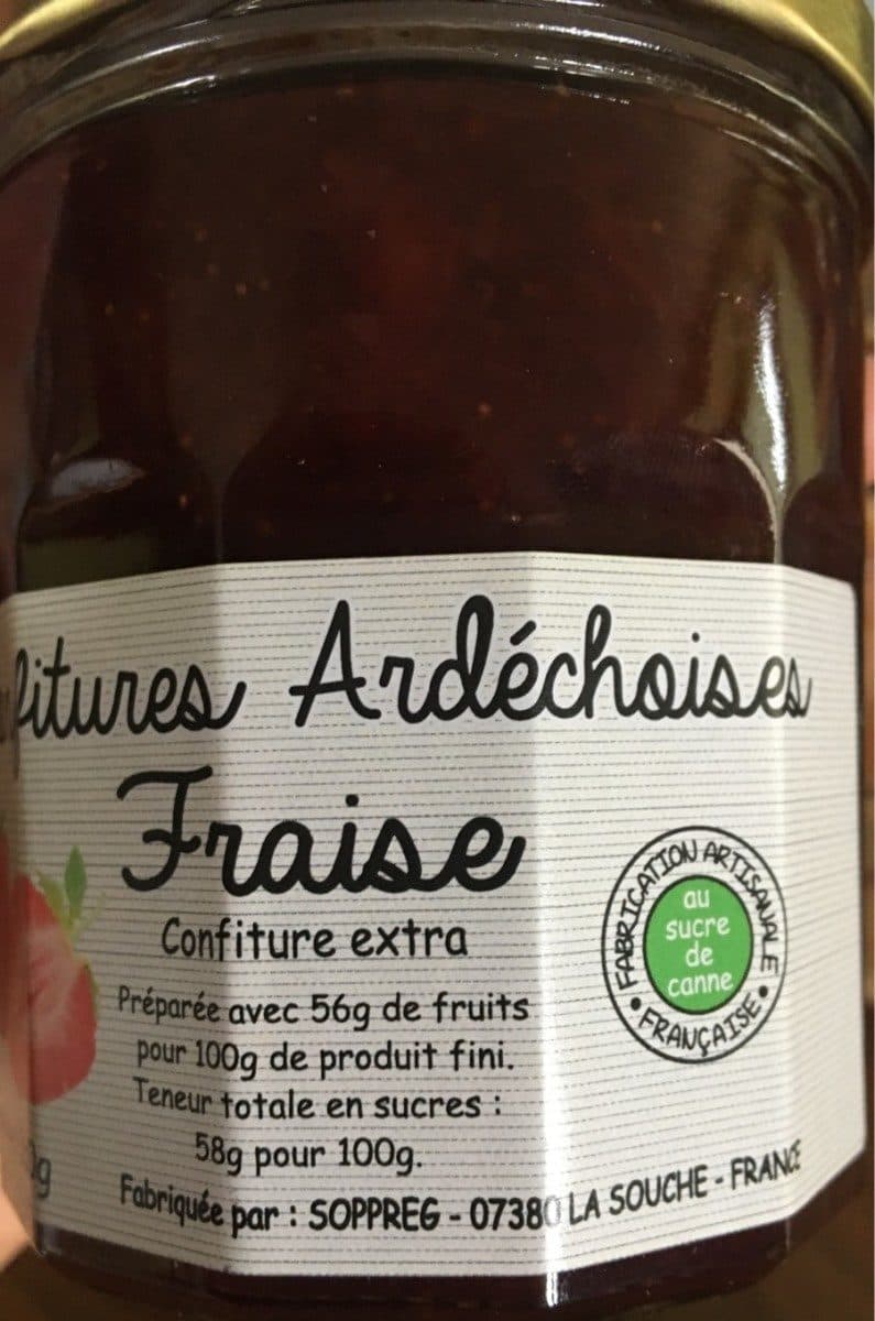 Confitures Ardéchoises Confiture de fraise packshot