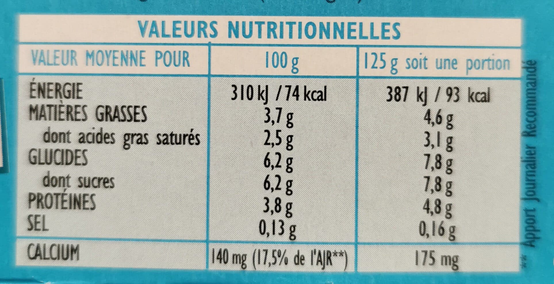 Péchalou Yaourt Nature packshot