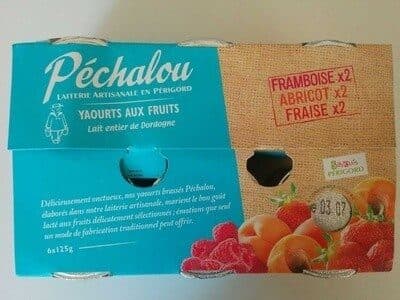 Péchalou Yaourts aux fruits packshot