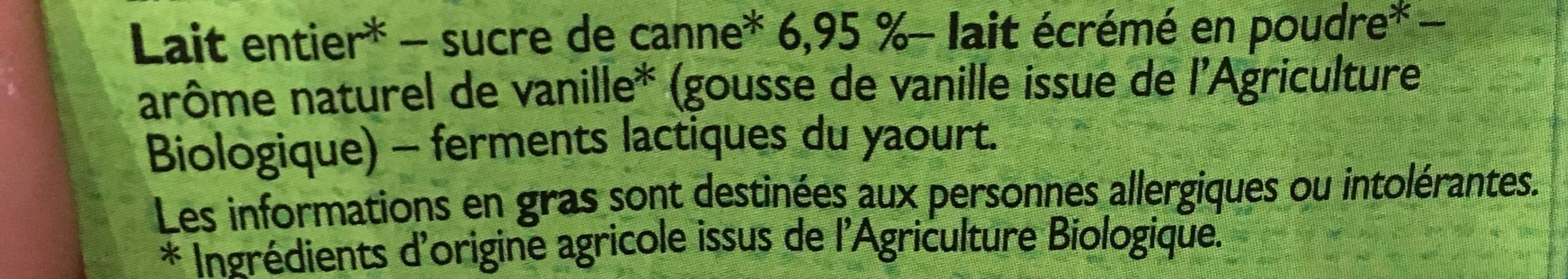 Péchalou Yaourts aromatisés Bio Vanille packshot