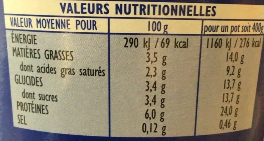 Laiterie du Périgord Yaourt Nature Le Frais Brebis Bio packshot