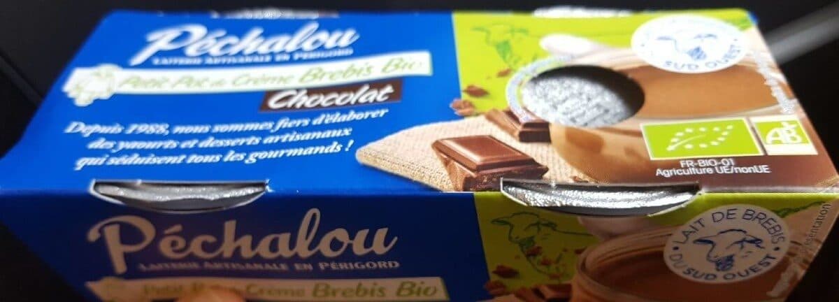 Laiterie du Périgord Petit pot de crème brebis bio chocolat packshot