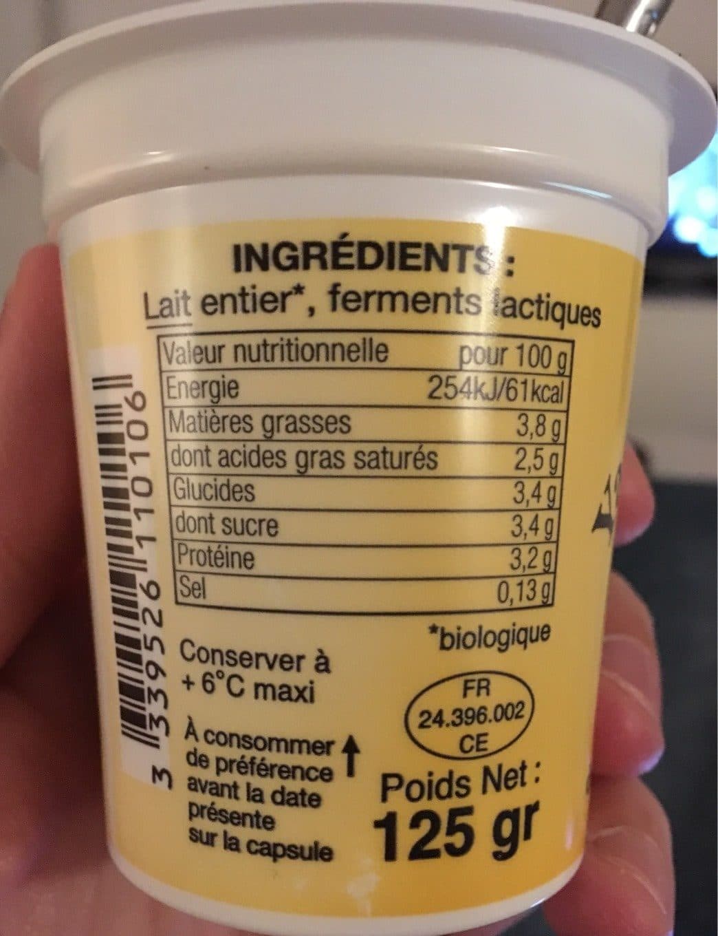 Margo Yaourt biologique packshot