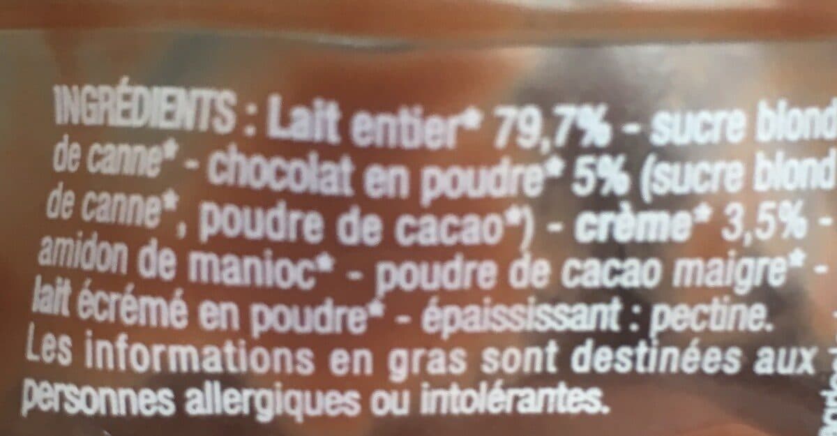 Open Food Facts Crème dessert chocolat packshot