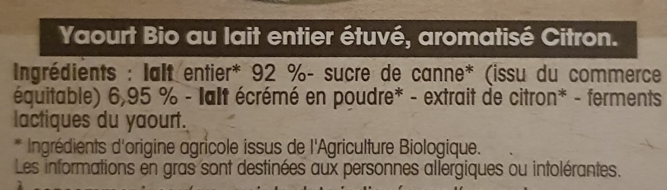 Laiterie Du Perigord Yaourt Citron au lait entier packshot