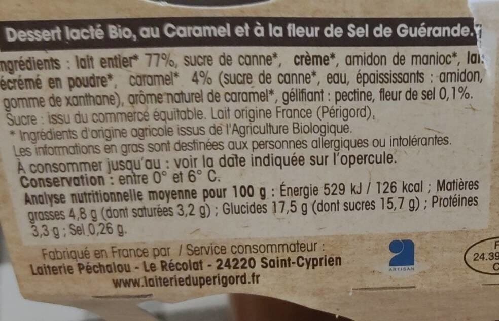 Laiterie du Périgord Crème dessert bio packshot