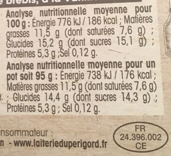 Laiterie du Perigord Panna cotta brebis bio packshot