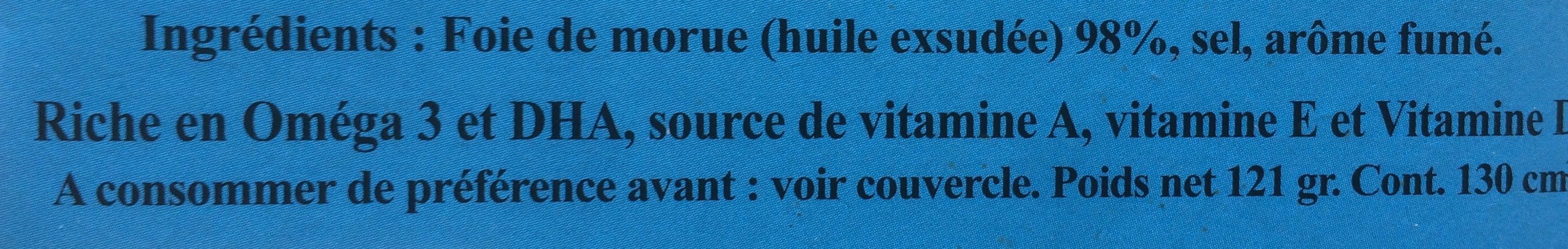 Open Food Facts Foie de morue (goût fumé) packshot