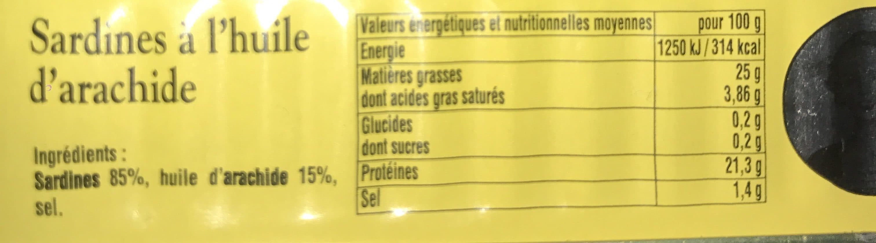 Conserverie "La Quiberonnaise" Sardine à l huile d arachide packshot