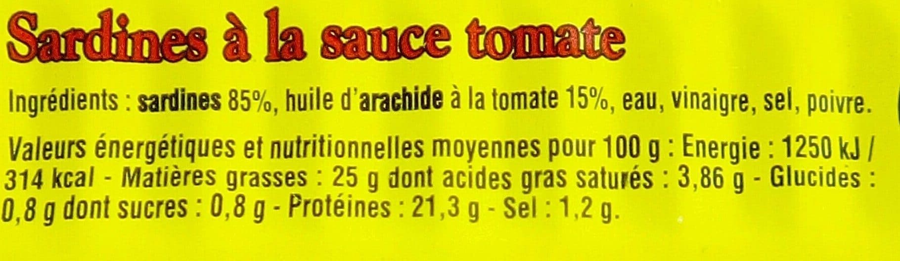 La Quiberonnaise Sardines à la tomate packshot