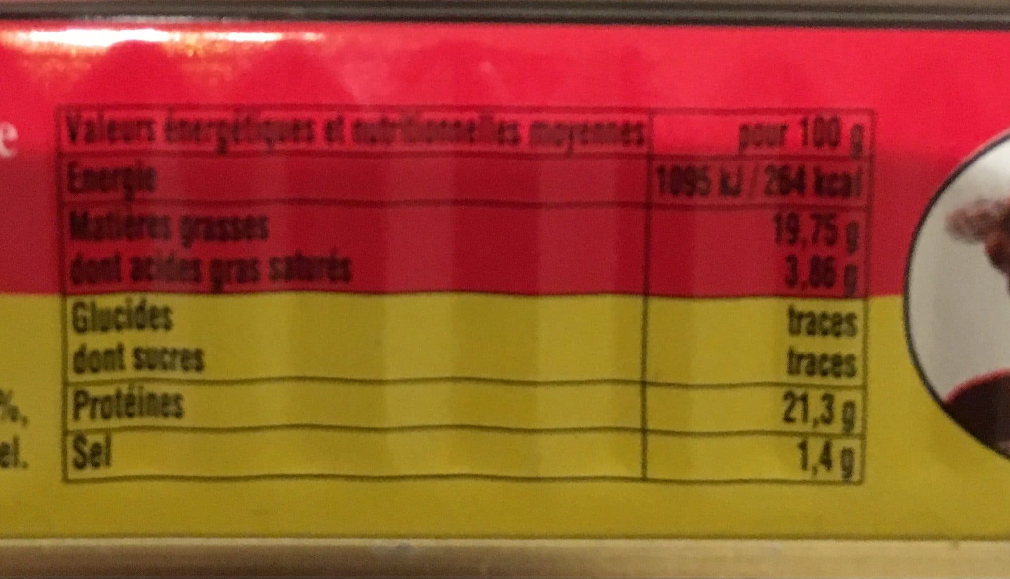 Patrimoine gourmand Sardines à L'huile D'olive Vierge Extra Et Citron Millésimées 2015 packshot
