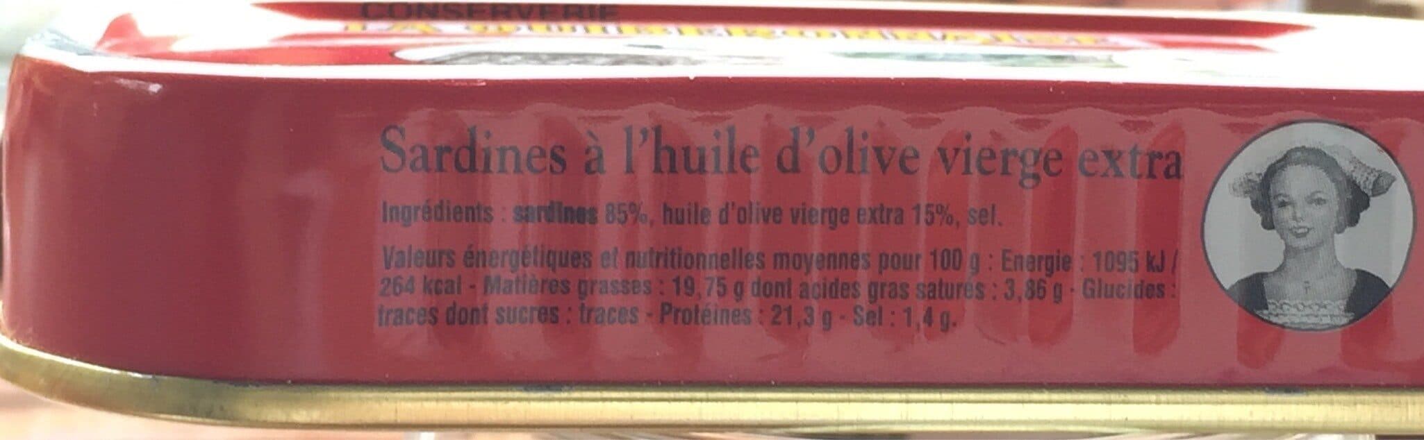 La Quiberonnaise Sardines à l'huile d'olive vierge extra packshot
