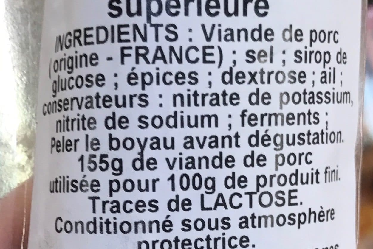 Montagne Noire Saucisson sec bridé Pur Porc qualité supérieure packshot
