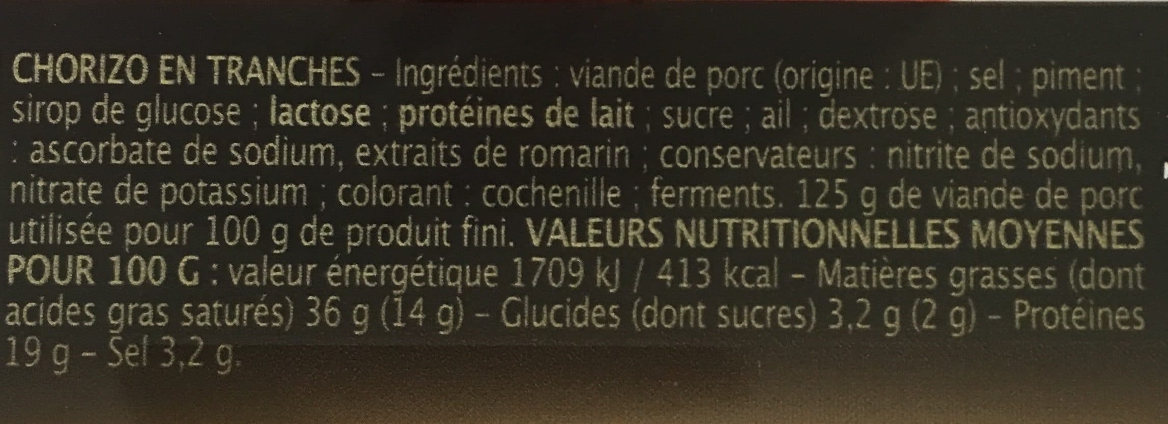 Montagne Noire Chorizo Montagne Noire 10tranches packshot