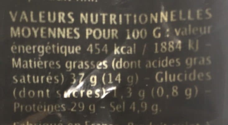 Montagne Noire Saucisse Sèche Courbe Pur Porc packshot