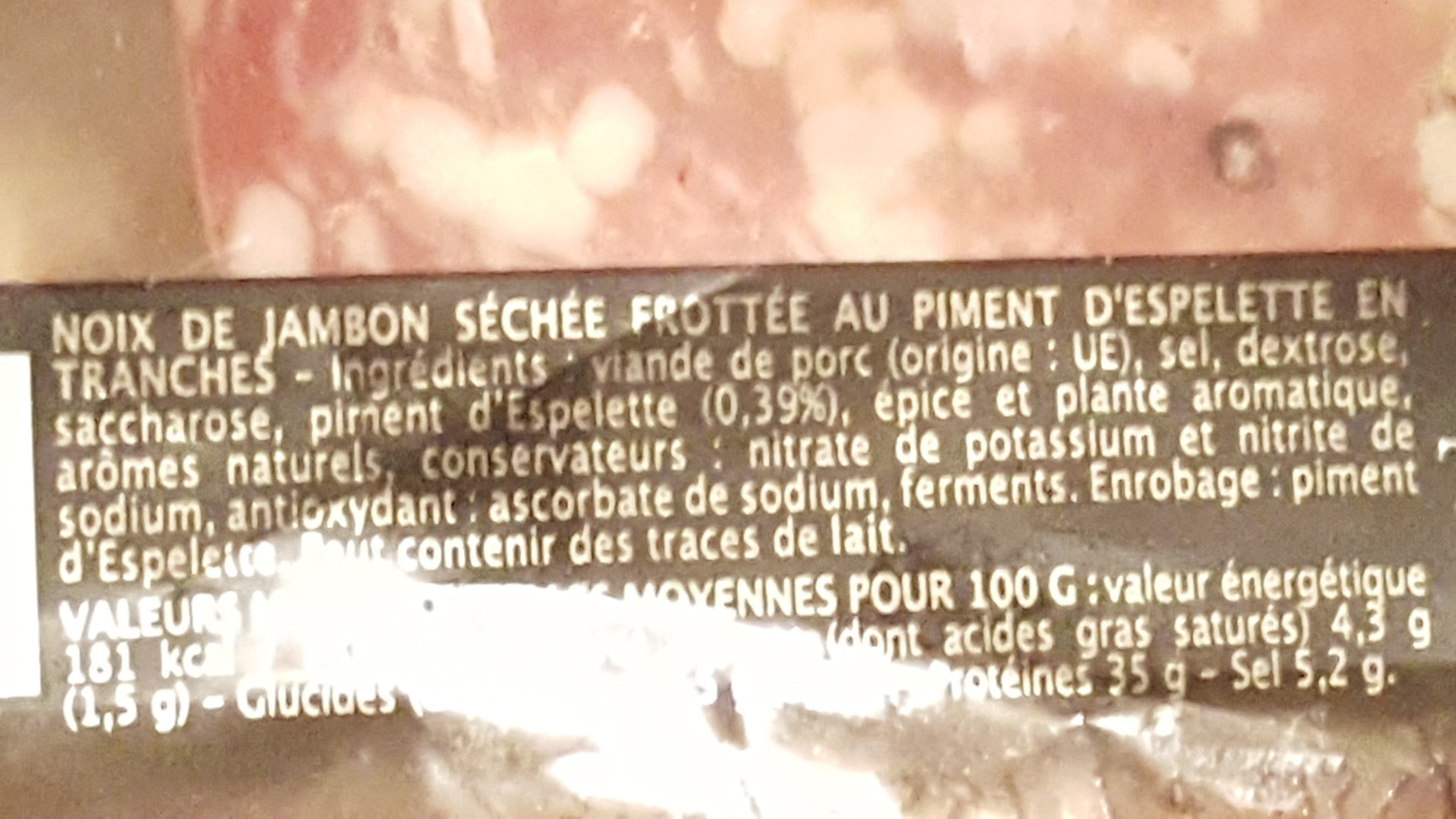 Montagne noire Noix de Jambon au Piment d'Espelette packshot