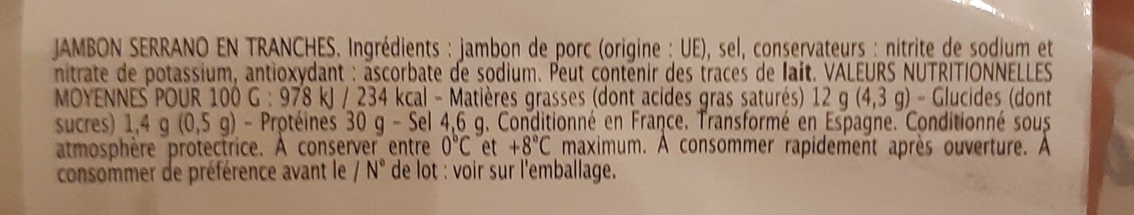Montagne Noire Jambon Serrano packshot