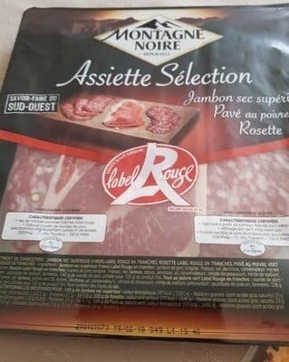 Montagne Noire Assiette sélection packshot