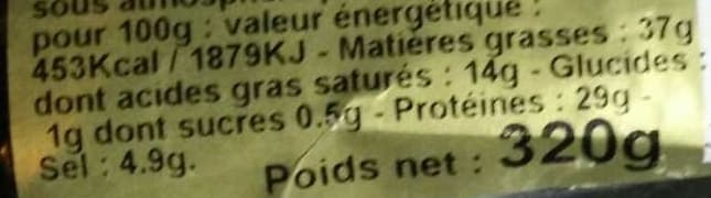 Montagne Noire Saucisse sèche à la perche packshot